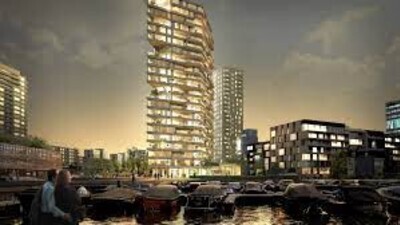 Dit is het hoogste hybride houten gebouw van Nederland