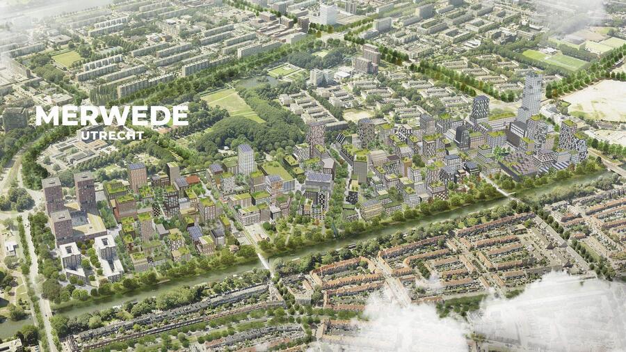 Merwede C: ca. 1060 woningen en 18.000 m2 voorzieningen